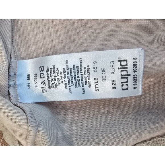 High-Waisted Beige Shapewear Shorts Size XL Seamless Supportive Fit For Women - Picture 3 of 3